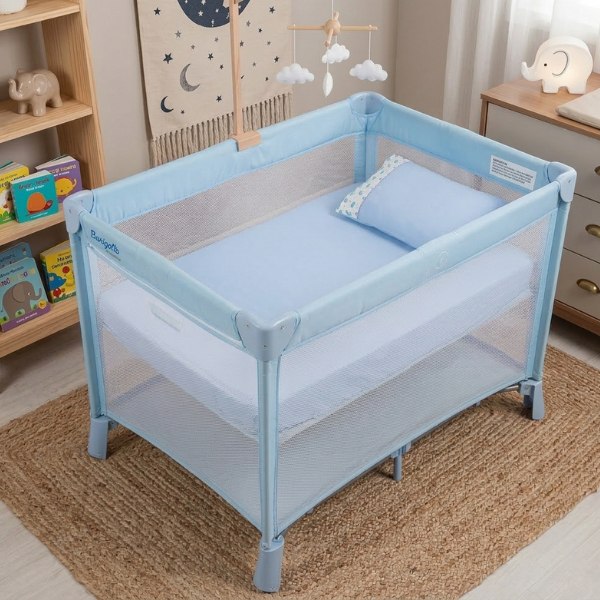 🛍️ Jogo Lençol 02 Peças Quarto de Bebê CHIQUEIRINHO 100X75cm Ponto Palito Percal 400 Fios