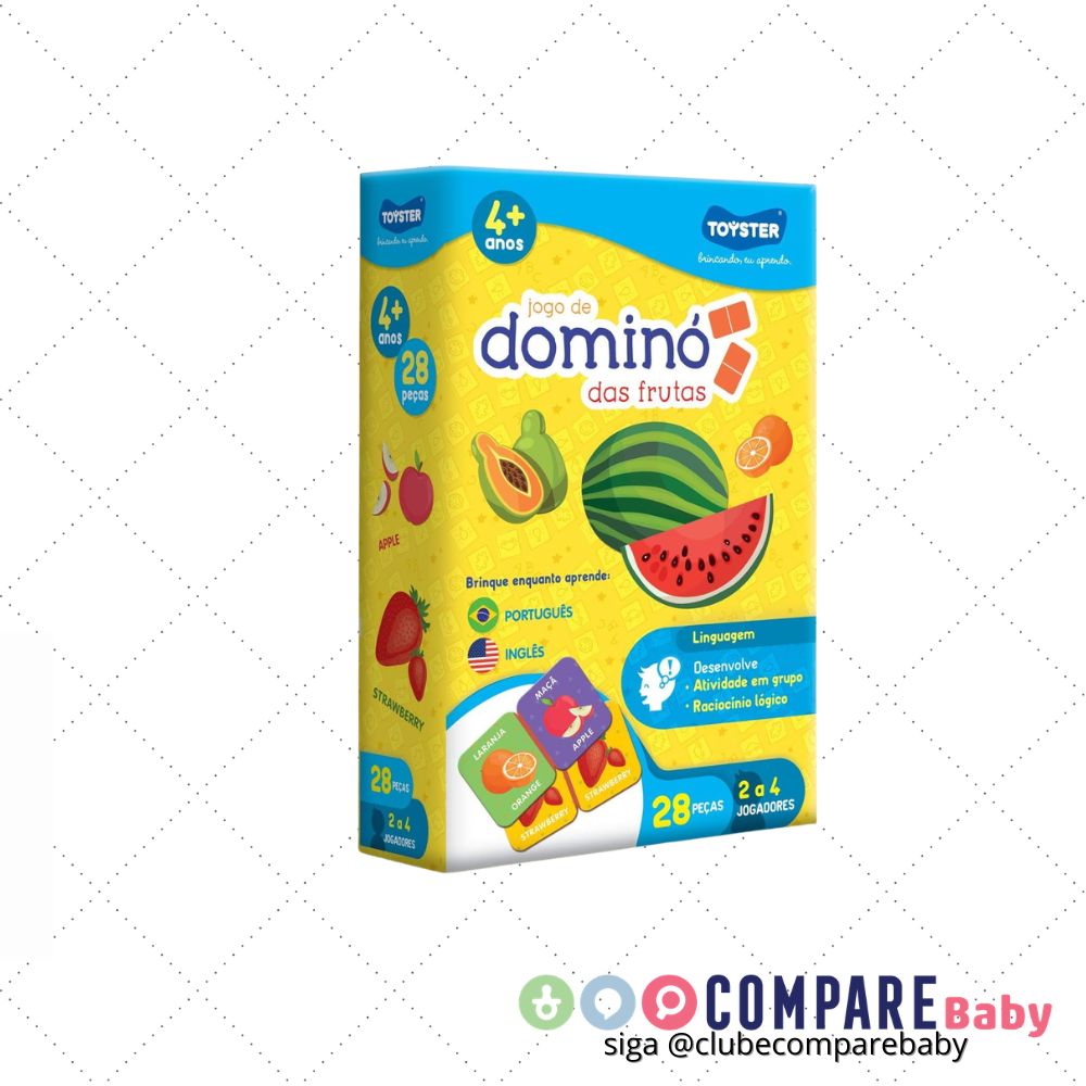 😍 Dominó das Frutas - Jogo Educativo - Toyster Brinquedos