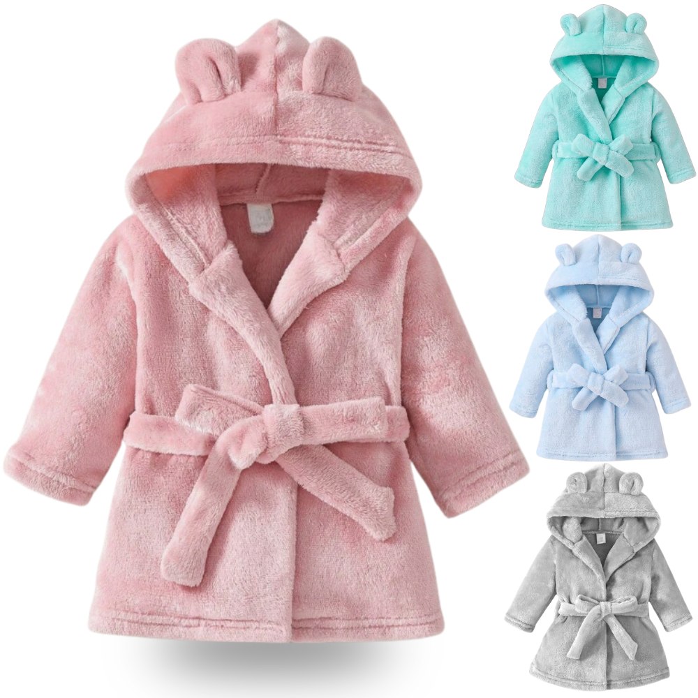 🛍️ Roupão de Bebe Infantil Extra Macio Menina e Menino Tecido Fleece Antialérgico