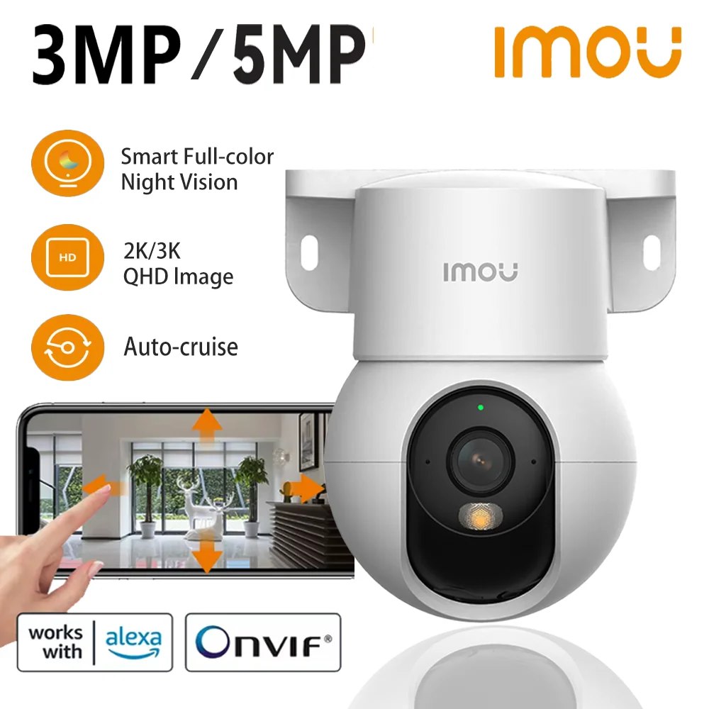 Câmera de Segurança IMOU Ranger Mini 3MP Wi-Fi IP 360°, Detecção Humana, Visão Noturna e M