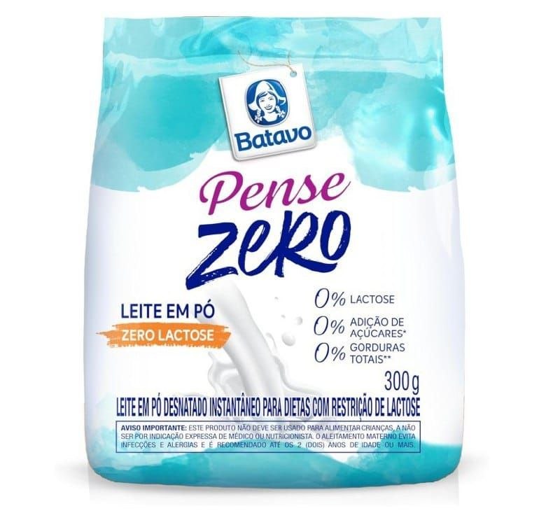 Leite em Pó Desnatado Instantâneo Batavo Pense Zero Sachê 300g
