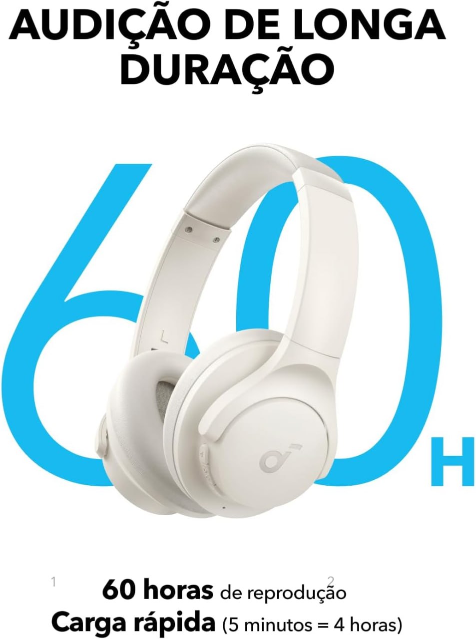 🔋 60 HORAS SEM CARREGAR O FONE