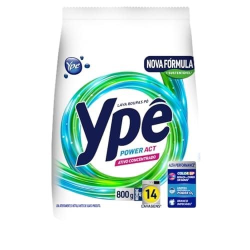 🛍️ Ypê Lava Roupas em Pó Power Act 800g (Sachê)