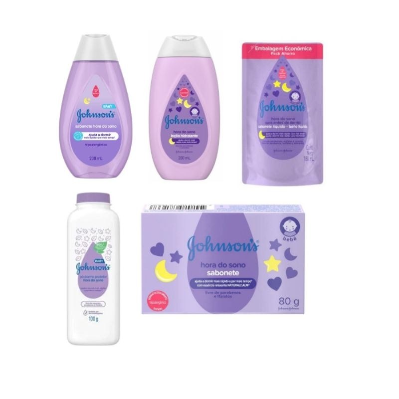 🛍️ Kit Johnsons Baby Hora do Sono 05 itens