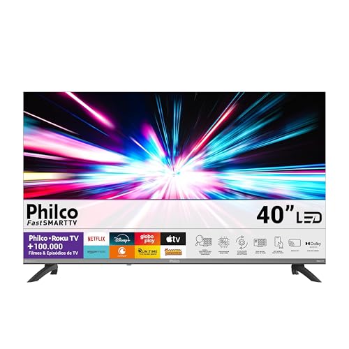 🛍️ Smart TV 40" Philco Roku TV HDR10 Dolby Áudio P40CRA