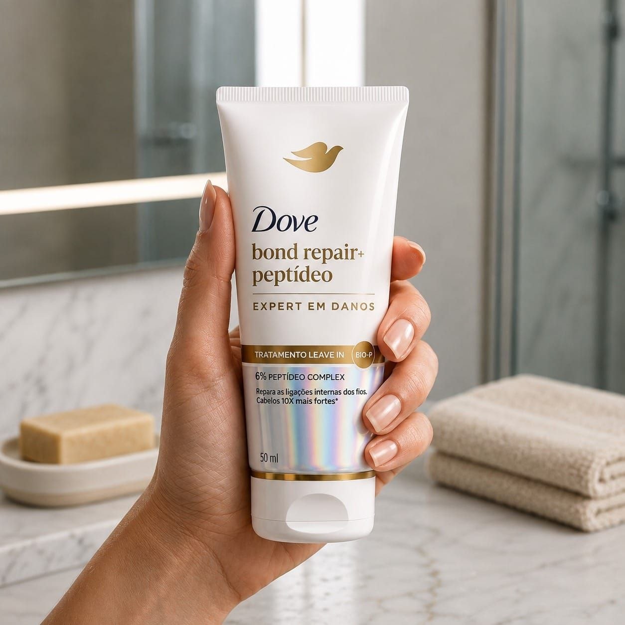 Dove Leave-In Bond Repair + Peptídeo 50ml