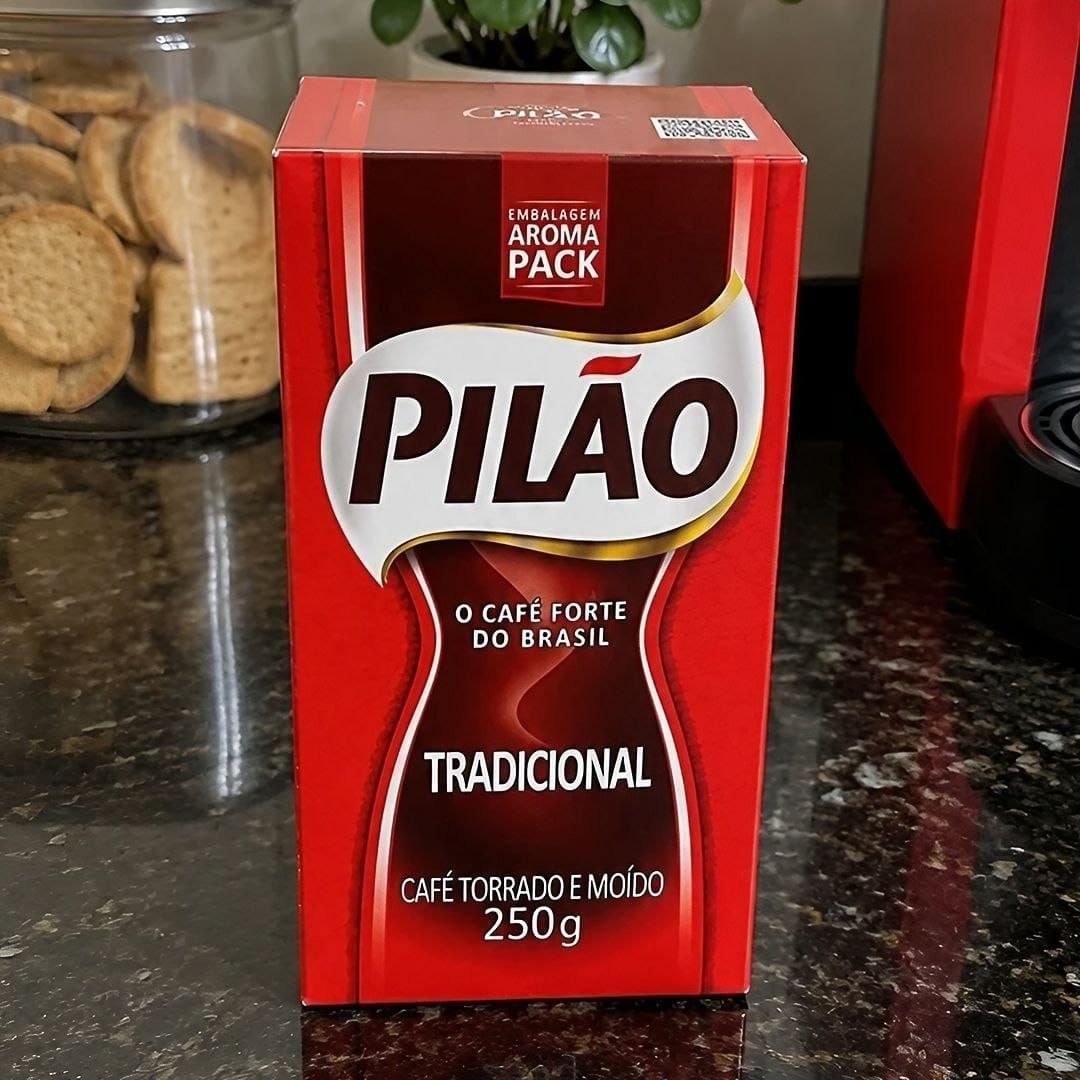Café Pilão Torrado e Moído Tradicional Vácuo 250 gramas