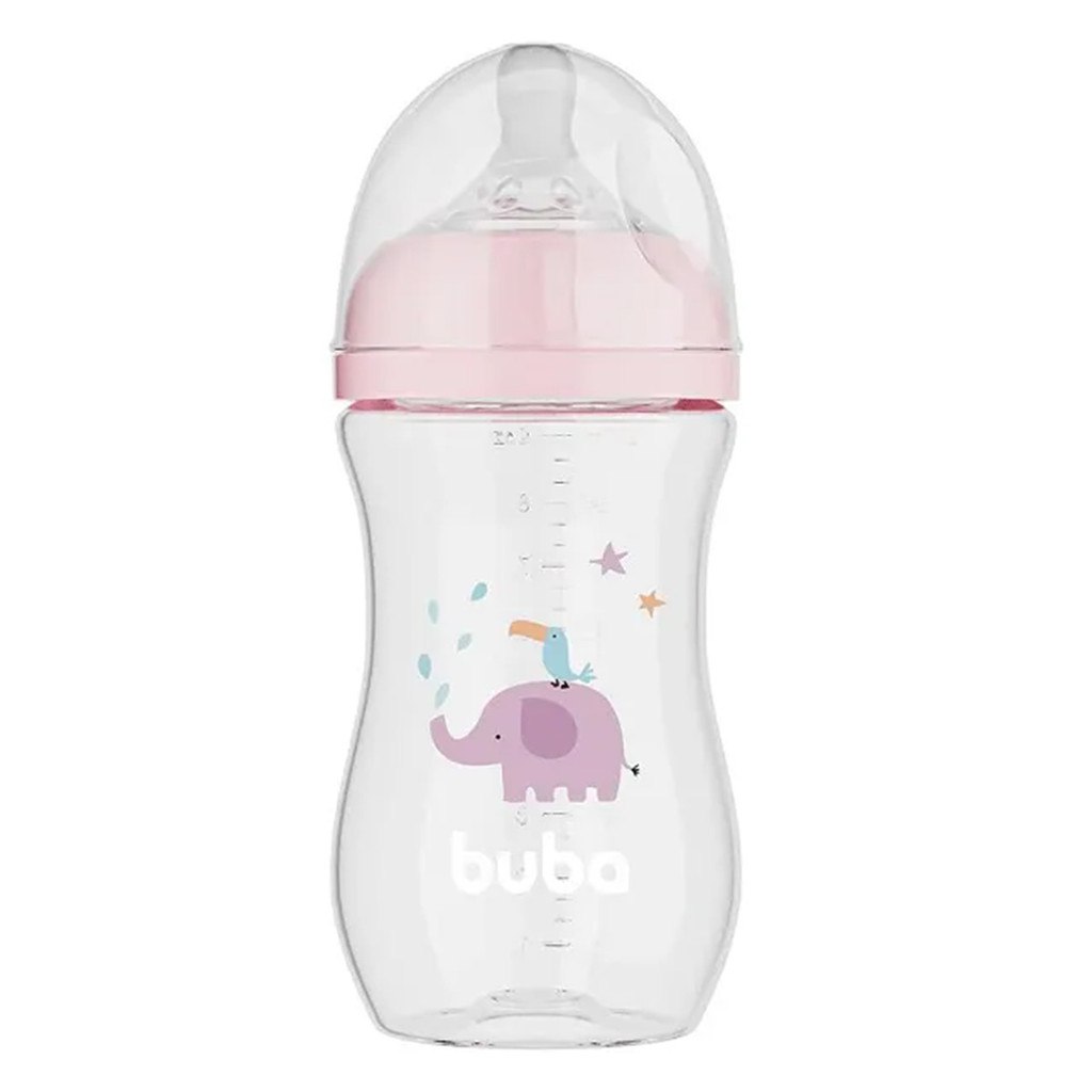 🛍️ Mamadeira Buba Easy Flow Elefante Rosa 270ml