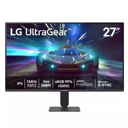 🖥Monitor Gamer UltraGear™ 27" LG Full HD, 144Hz, 1ms com 15000:1 de Contraste - 27G411A-B