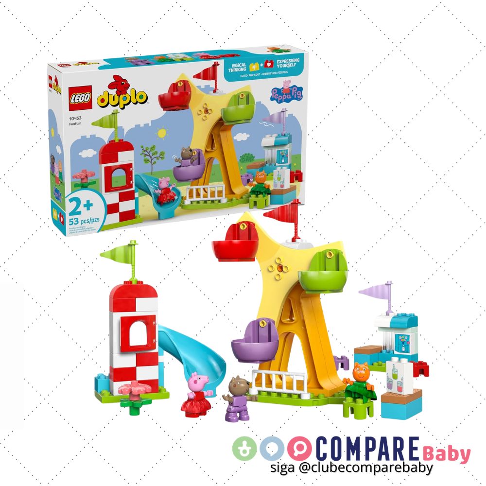 😍 LEGO DUPLO Peppa Pig Feira de Diversões 10453 (53 Peças)