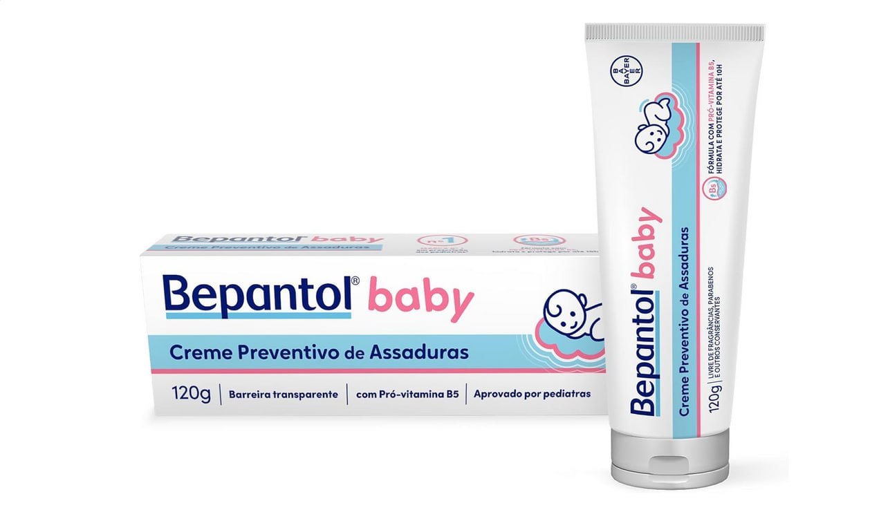 🫧  Creme Bepantol Baby para assadura, Hipoalergênica, 120g