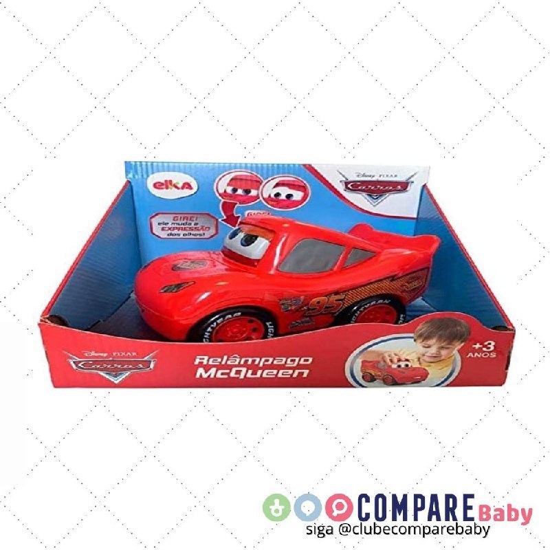 😍 Relâmpago Mcqueen, Elka, Carrinho Vermelho