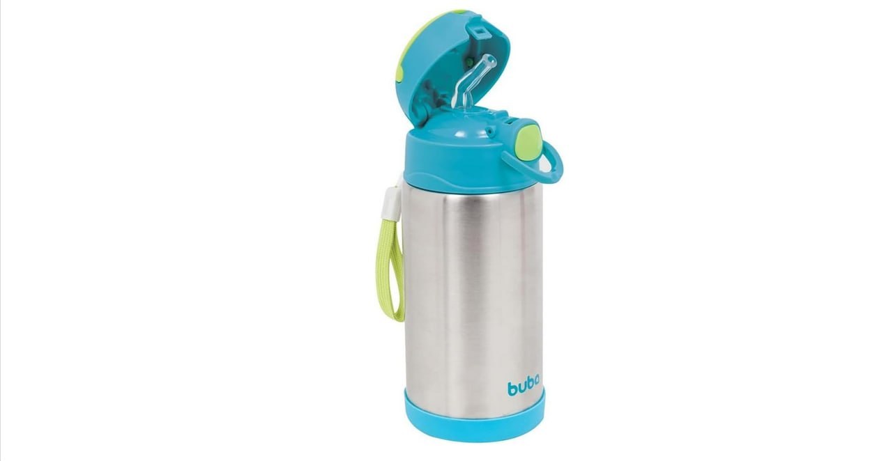 🫧 Garrafa Térmica BUBA 400 Ml | Parede Dupla, Azul, Tamanho único