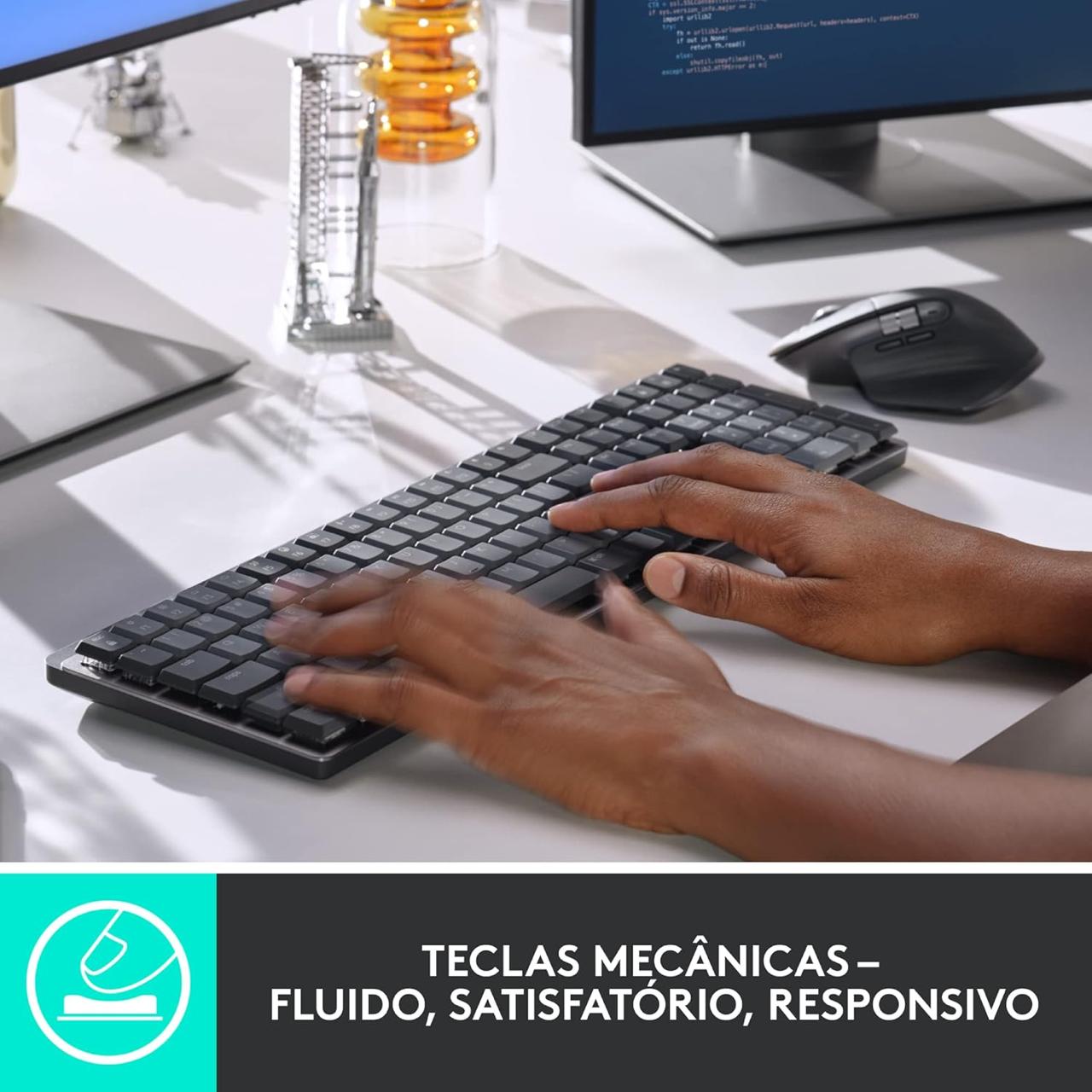 ⌨️ Teclado Mecânico Logitech MX Mechanical Sem Fio