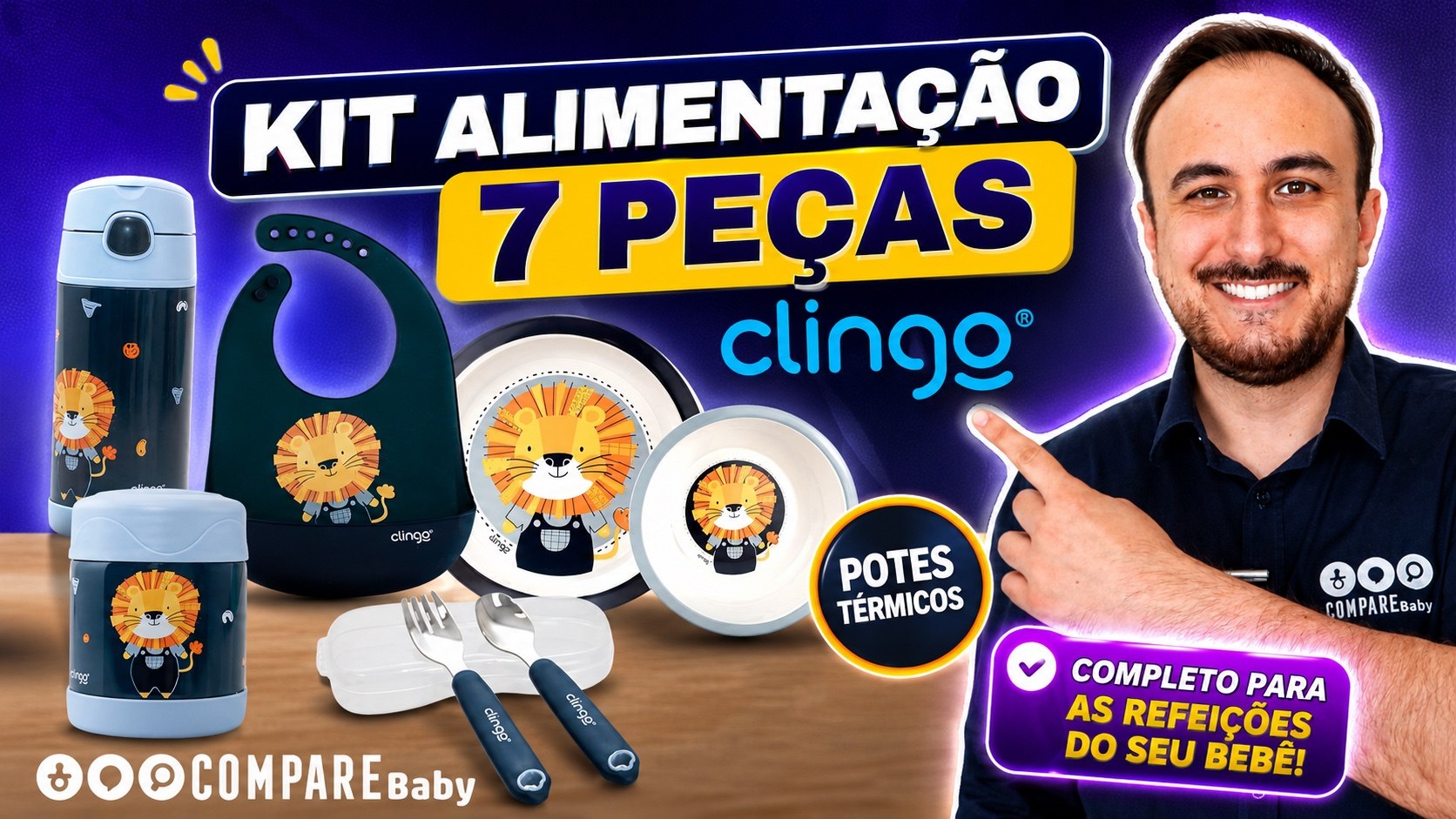 🎬 Vídeo novo no canal: ✅ Kit alimentação 7 peças Clingo