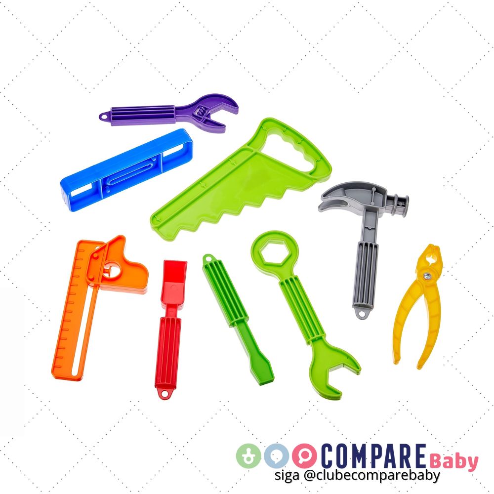 😍 Brincando de Profissões Minhas Ferramentas Merco Toys