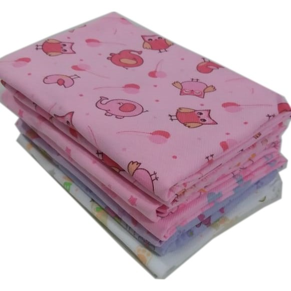🛍️ Cueiro 80x80cm para Bebê overlock sem crochê - Cueiro Infantil - Cobertor estampado in