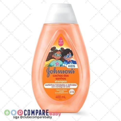 😍 Johnson's Baby Shampoo Infantil Para Cabelos Cacheados Cachos Dos Sonhos, 400ml