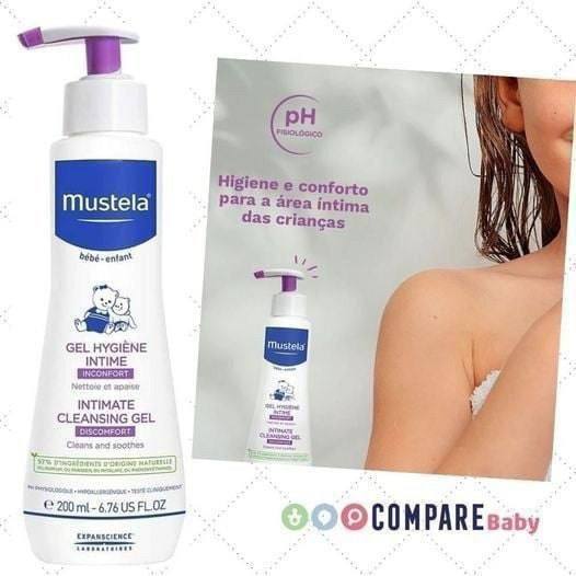 😍 Mustela Gel Higiene Áreas Delicadas 200Ml - Sabonete Líquido Área Íntima Dos Bebês E Cr