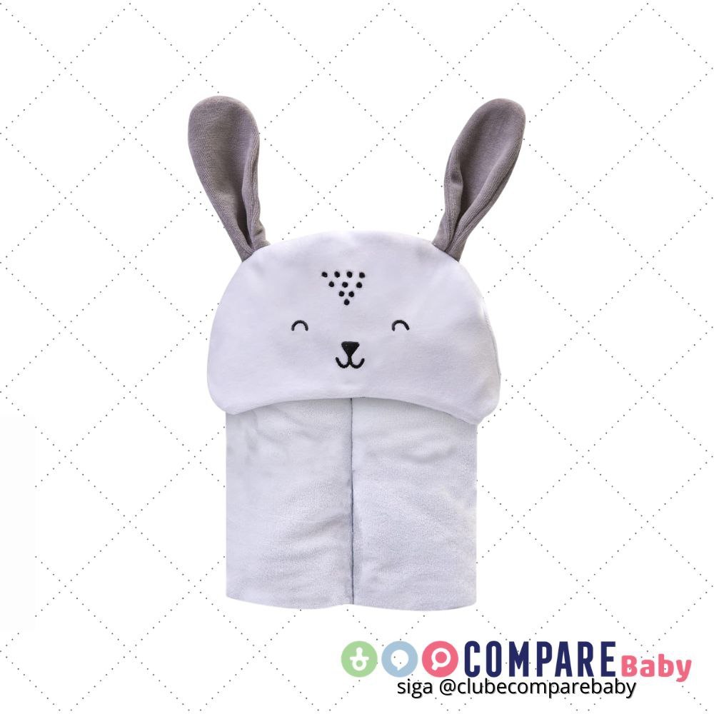 😍 Papi Textil Toalha De Banho Mami Bichuus Forrada C/Capuz Bordado 90Cm X 80Cm Contem 01