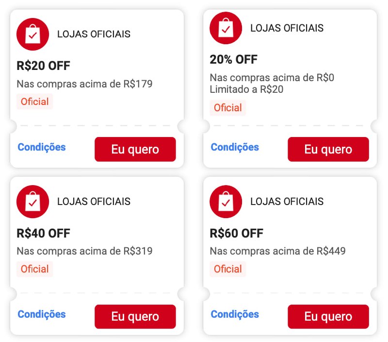 ❤️Cupons shopee Lojas oficiais Renovados❤️