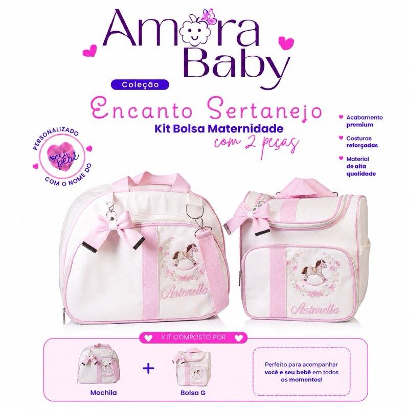 🛍️ Kit Bolsa Feminina Maternidade Impermeável Térmico Conforto Gestante Pós Parto Bebê Me