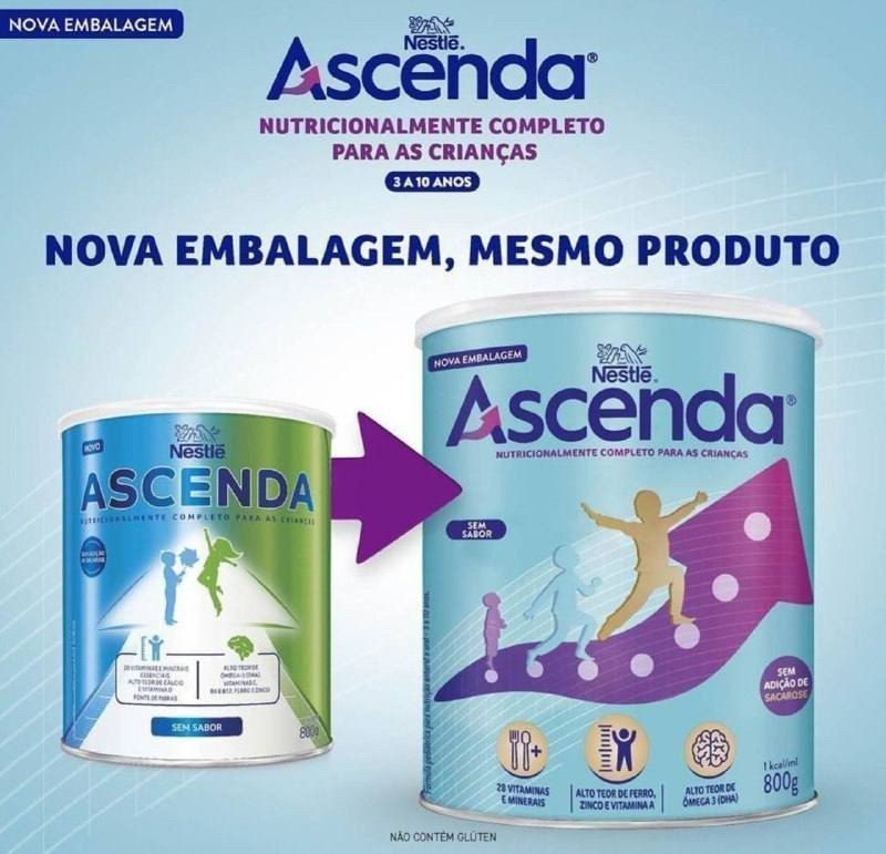 Suplemento Infantil Ascenda Sem Sabor 800G