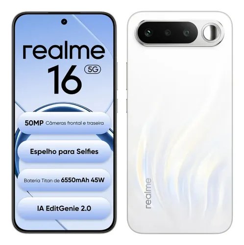 🛍 Smartphone Celular Realme 16 5g 256GB 12GB Ram Dual Sim Câmera De 50mp Lumacolor Image