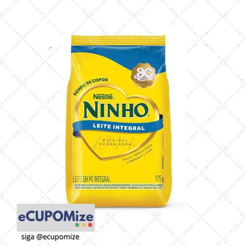 😍 Leite em Pó Ninho Integral Sachê 975g