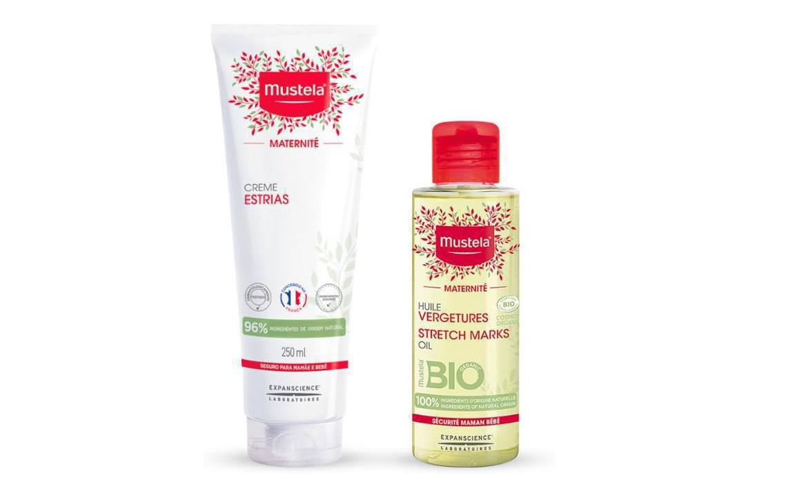 🫧 Mustela Combo Maternité Antiestrias Gestante - Creme Estrias 250ml + Óleo estrias 105ml