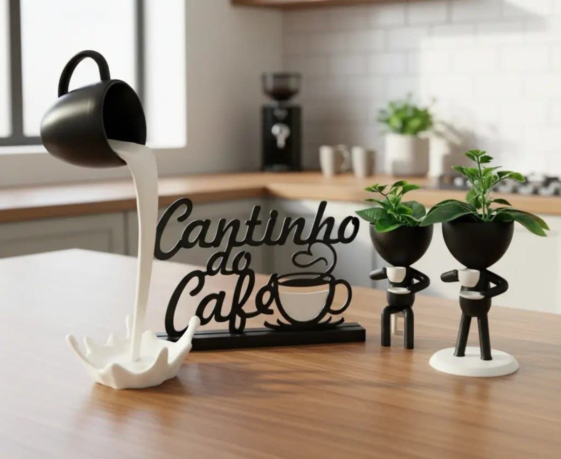 Enfeite Cantinho do Café (Opções de cores)