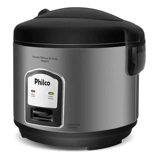 🛍️ Panela De Arroz Elétrica Philco 5 Xícaras 1,6l Ppae01 Cor Preto 220v