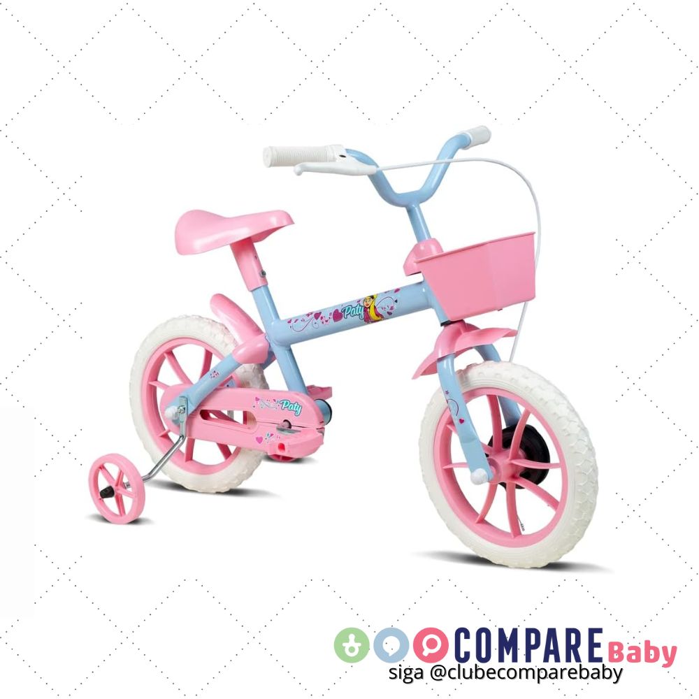 😍 Bicicleta Infantil Verden Paty - Aro 12 com cestinha e rodinhas