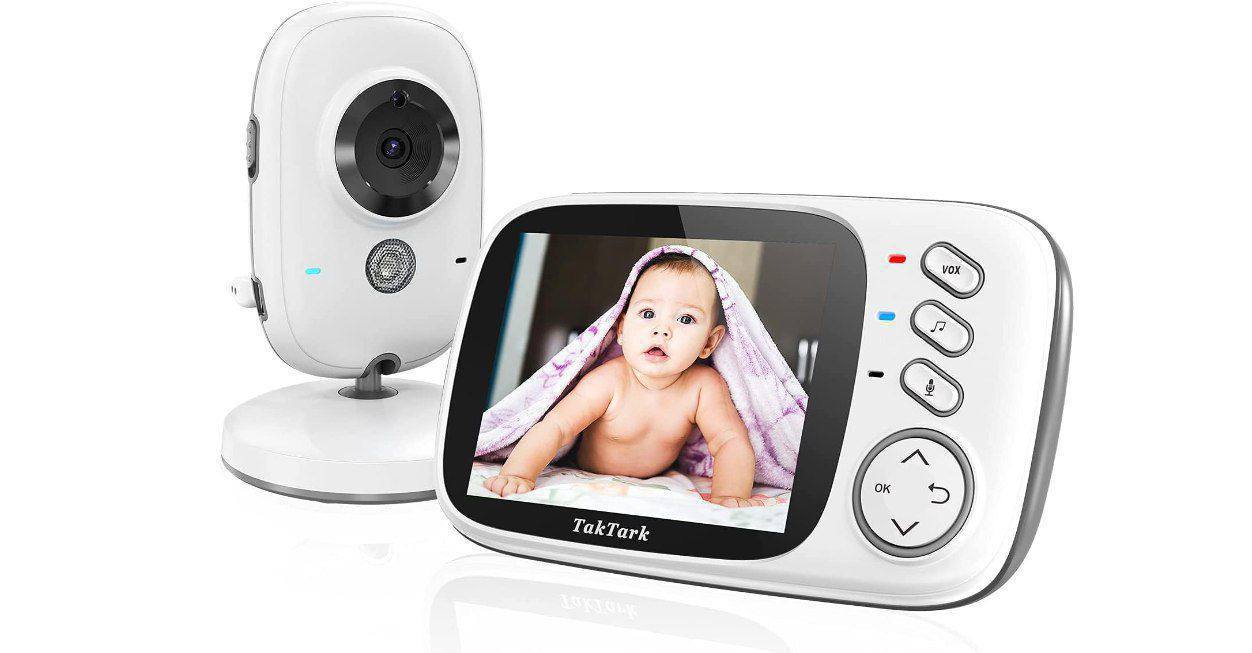 🫧  Babá Eletrônica, TakTark Câmera para Bebês com Tela de 3.2", Visão Noturna Infravermel