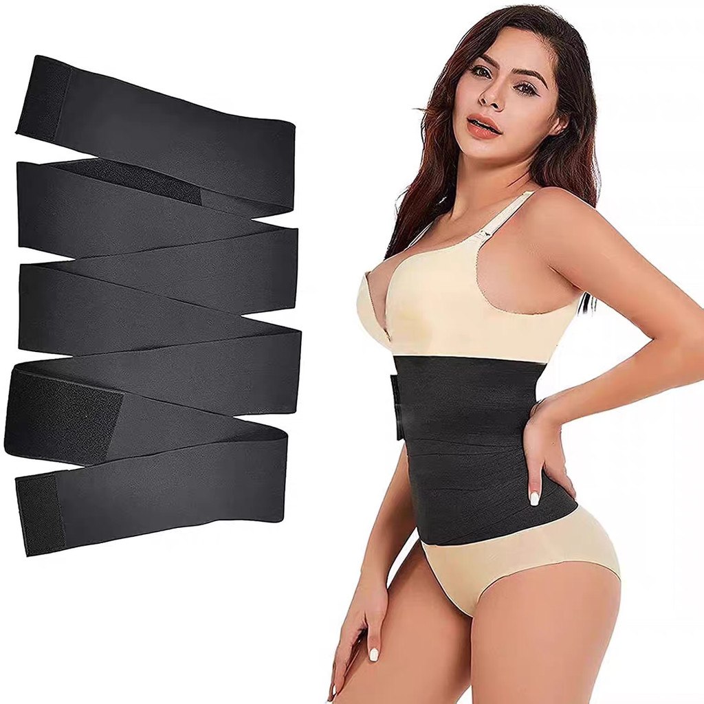 🛍️ Cinta Modeladora Abdominal 3m / 5m Redutora De Medidas Pós Parto Alta Compressão Ajust