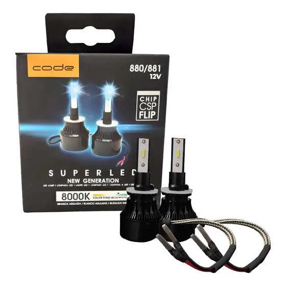 🔥 Super Led Techone 8000k para Farol H1 H3 H4 H7 H8/9/11 H16 HB3/HB4