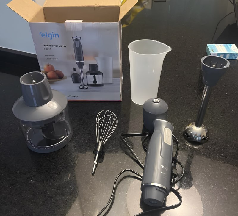 PARTIU ROLE COM ✅ MIXER POWER INOX 3 EM 1 600W ELGIN LUNAR
