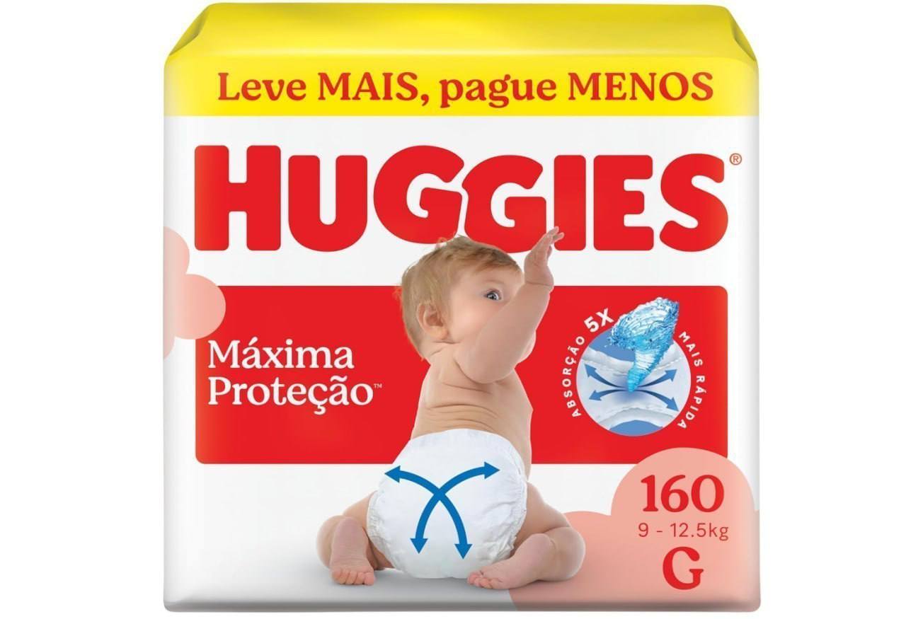 🫧 Huggies Fralda Descartável Supreme Care, Tamanho G, com Tecnologia Xtra-Flex 160 Unidad