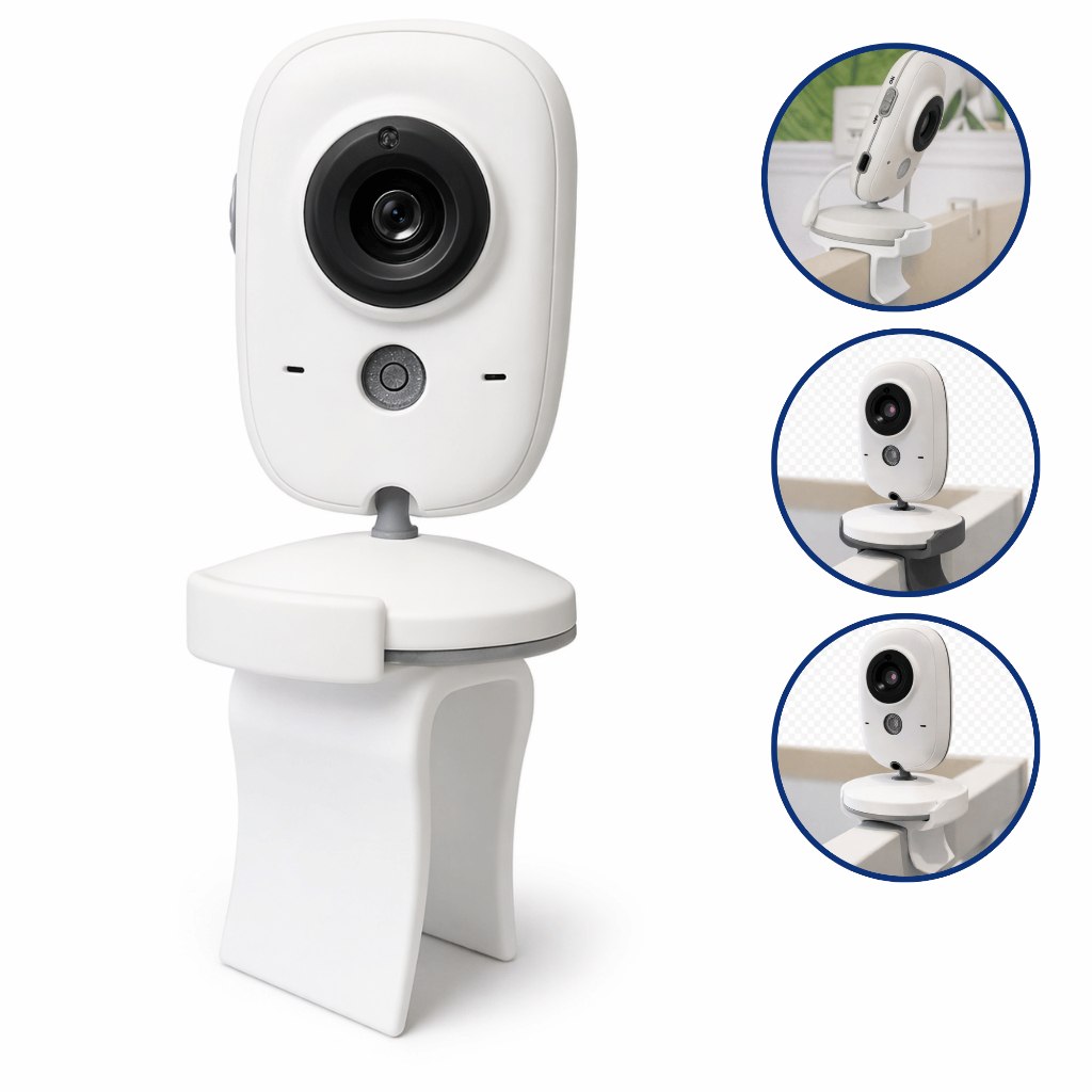 🛍️ Suporte Babá Eletrônica Baby Monitor para Berço Ajustável Flexível Seguro Fácil Instal