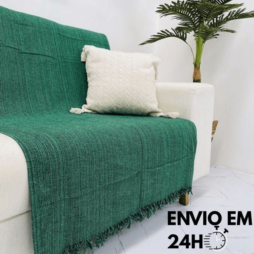 🛍️ Manta Para Sofá ou Cama Luxo Gigante 210x120 Tipo Capa de Sofá Protetora 100% Algodão