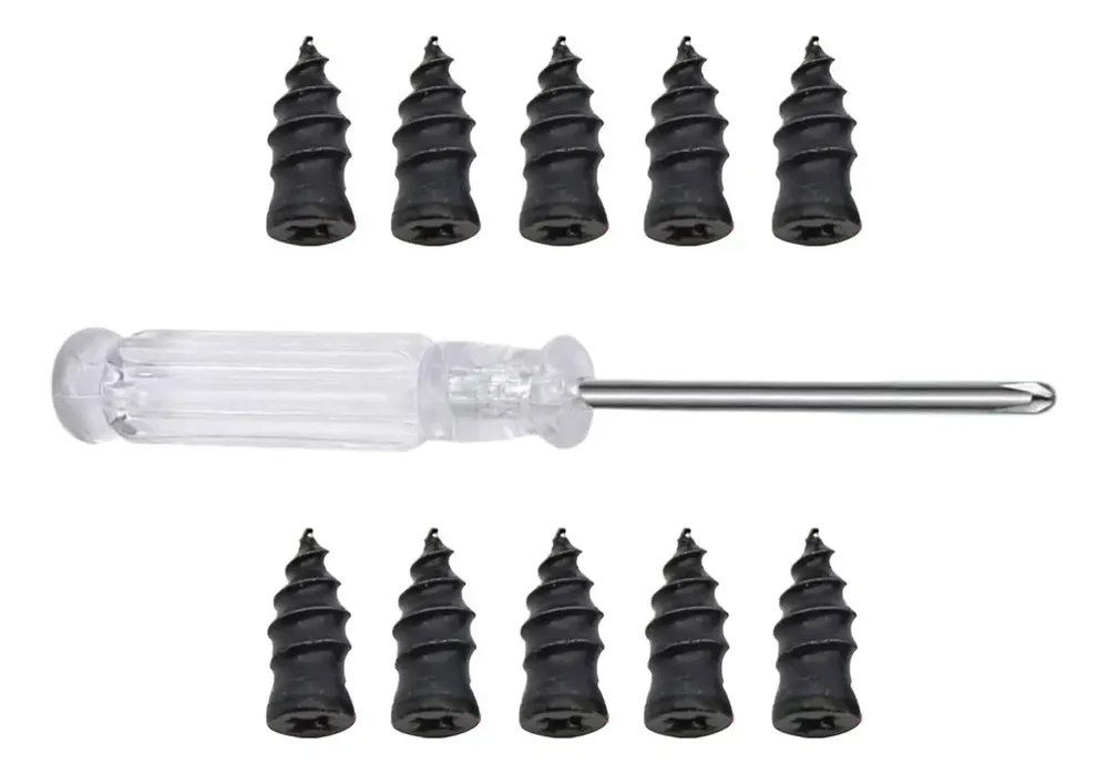 🔥 Kit Conserto Pneu Parafusos Moto Carro Camionete Suv Bike