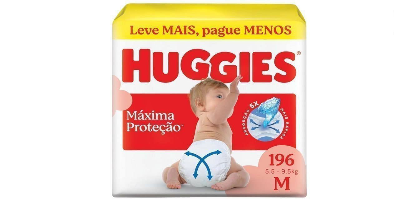 🫧 Huggies Fralda Supreme Care M 196 Un