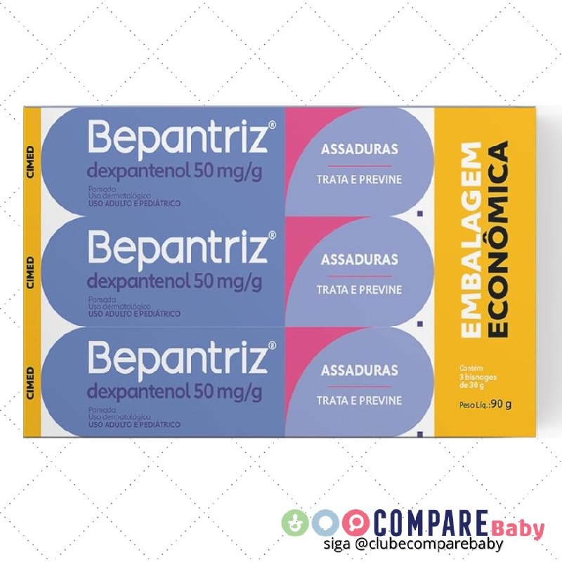 😍 Bepantriz Kit com 3 pomadas para assadura 30g cada