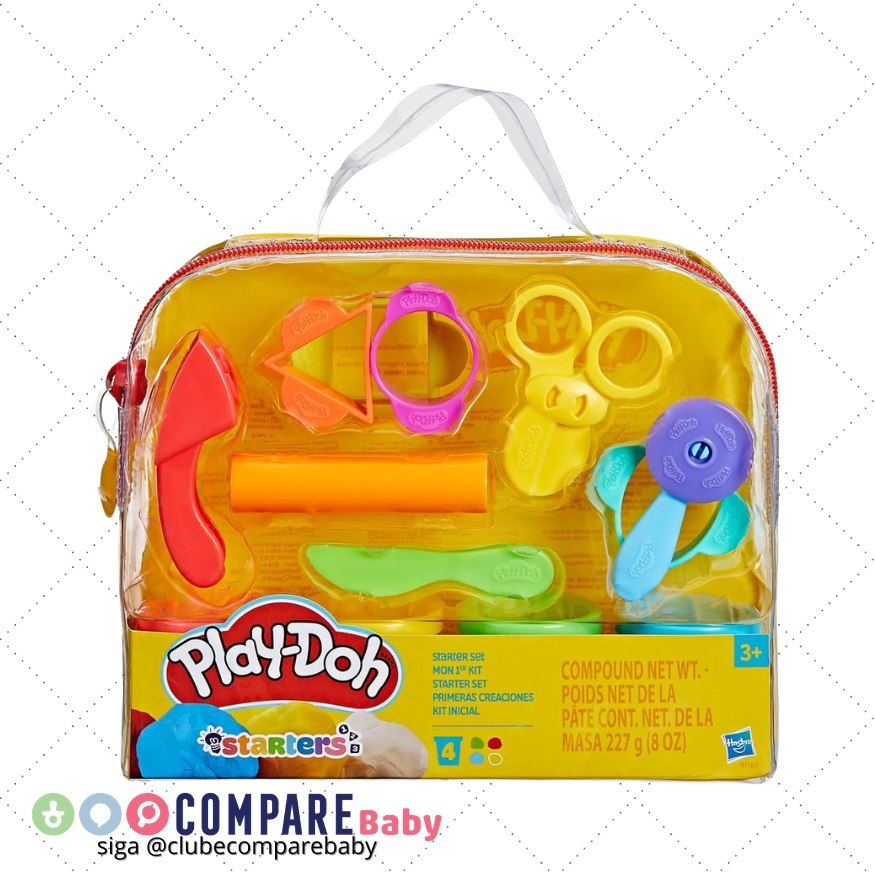 😍 Play-Doh, Conjunto de Massinha, Multicor com Ferramentas, Idade Recomendada 3 Anos, Inc