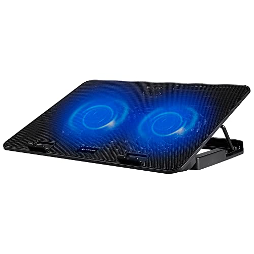 🛍️ C3Tech Base para Notebook NBC-50BK 15,6" Refrigerada com 2 Coolers, Led de Iluminacao