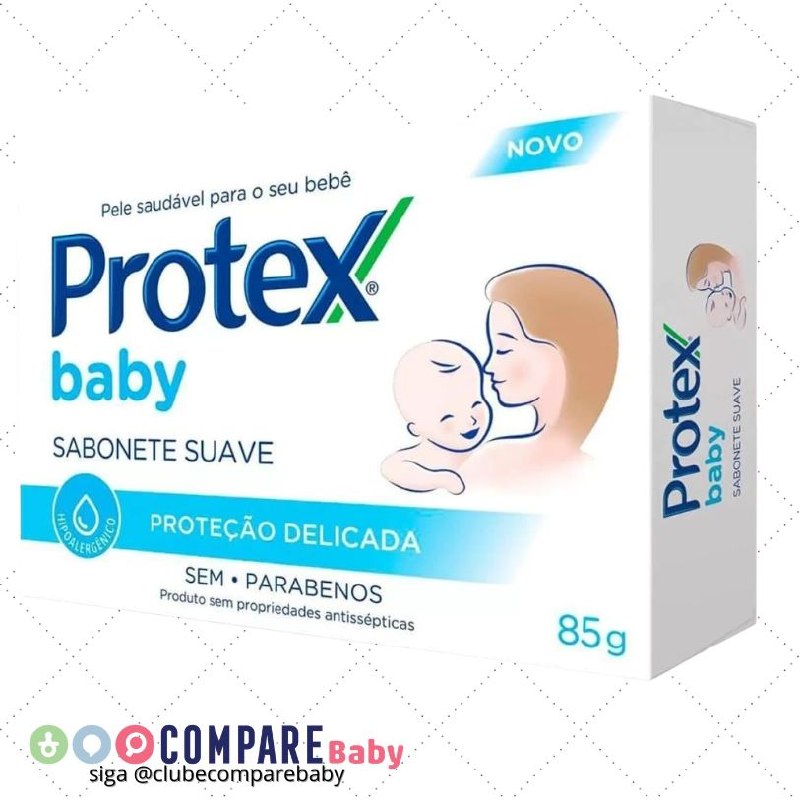 😍 Sabonete em barra para bebê Protex Baby Delicate Care 85g