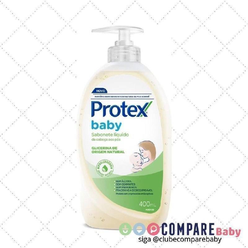 😍 Sabonete Líquido para Bebê Protex Baby Glicerina Natural 400ml