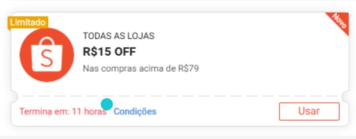 PARÇA ESSA ➡️ R$15 OFF EM R$79 PRA NAO PASSAR VERGONHA