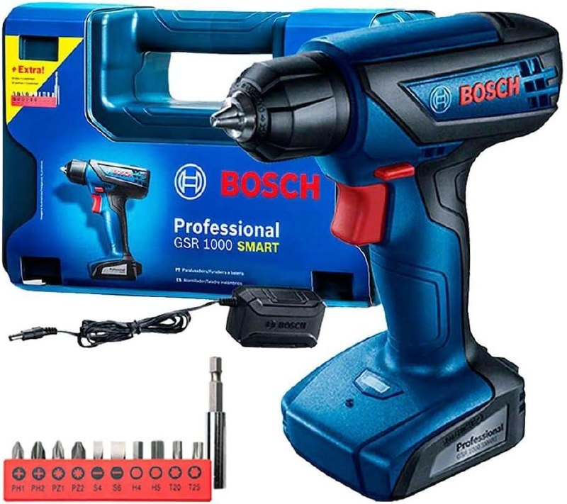 🔧 Furadeira Parafusadeira Bosch GSR 1000 Smart 12V