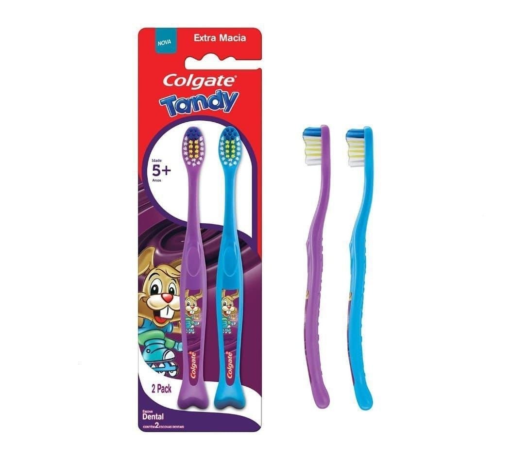 Escova Dental Colgate Tandy 2 Unidades 5+ anos
